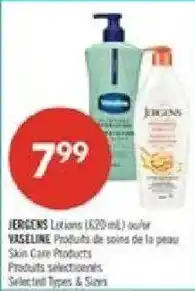 Pharmaprix Jergens lotions offer