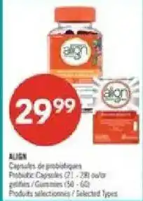 Pharmaprix Align probiotic capsules offer