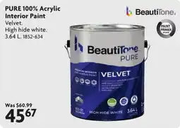 Home Hardware BeautiTone PURE Velvet High Hide White offer
