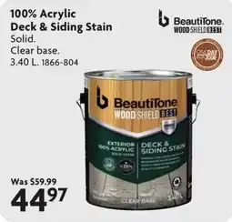 Home Hardware BeautiTone deck & siding stain offer
