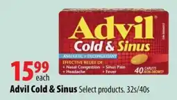 London Drugs Advil Cold & Sinus offer