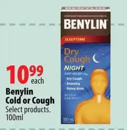 London Drugs Benylin cold or cough offer