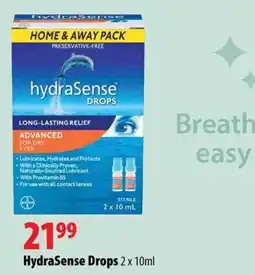 London Drugs HydraSense Drops offer