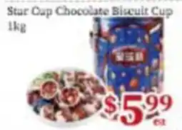 Nations Fresh Foods Star Cup Chocolate Biscuit Cup offer