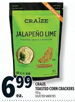 Metro Craize toasted corn crackers offer