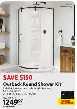 Home Hardware Outback Round Shower Kit offer