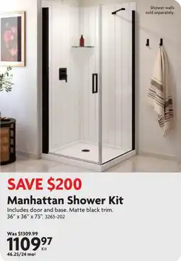 Home Hardware Manhattan Shower Kit offer