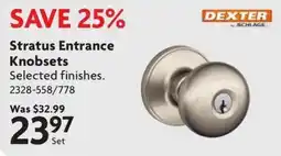 Home Hardware Dexter Stratus Entrance Knobsets offer