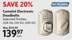 Home Hardware Schlage Camelot Electronic Deadbolts offer
