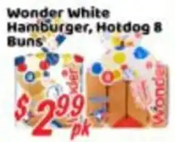 Nations Fresh Foods Wonder hamburger, hotdog 8 buns offer