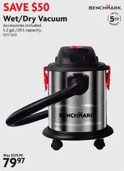 Home Hardware Benchmark wet/dry vacuum offer