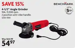 Home Hardware Benchmark 4-1/2" Angle Grinder offer