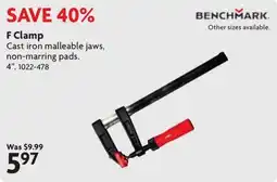 Home Hardware Benchmark f clamp offer