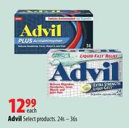 London Drugs Advil select products offer