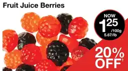 Bulk Barn Fruit Juice Berries offer