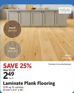 Home Hardware In style laminate plank flooring offer
