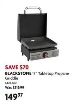 Home Hardware Blackstone 17" Tabletop Propane Griddle offer