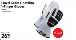 Home Hardware B5 Lined Grain Goatskin 1-Finger Gloves offer