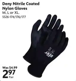 Home Hardware Deny Nitrile Coated Nylon Gloves offer