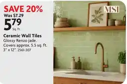 Home Hardware MSI ceramic wall tiles offer