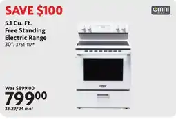 Home Hardware Omni Max 5.1 Cu. Ft. Free Standing Electric Range offer