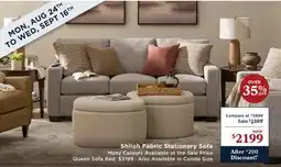 La Z Boy Shiloh Fabric Stationary Sofa offer