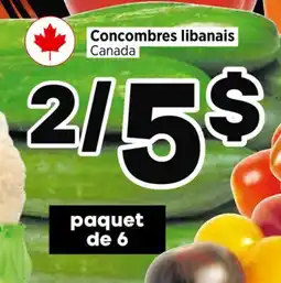 Val-Mont Concombres libanais offer