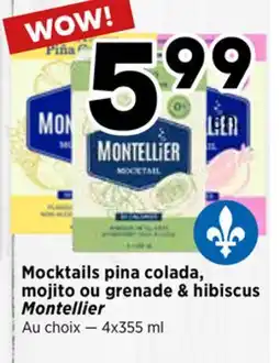 Val-Mont Mocktails pina colada, mojito ou grenade & hibiscus Montellier offer