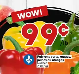Val-Mont Poivrons verts, rouges, jaunes ou oranges offer