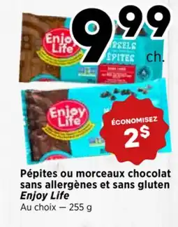 Val-Mont Pépites ou morceaux chocolat sans allergènes et sans gluten Enjoy Life offer