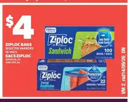 Valu-mart SACS ZIPLOC, 10-100'S offer