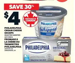 Valu-mart LA CRÈME OU TREMPETTES PHILADELPHIA, 227/250 G offer