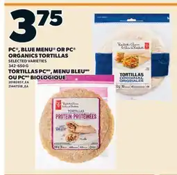 Valu-mart TORTILLAS PC MENU BLEU OU PC BIOLOGIQUE offer