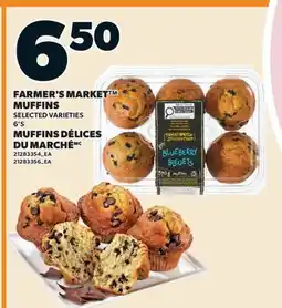 Valu-mart MUFFINS DÉLICES DU MARCHÉ, 6'S offer