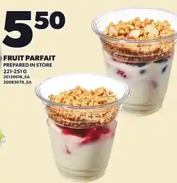 Loblaws FRUIT PARFAIT offer