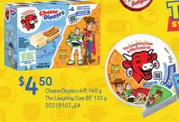 Loblaws CHEESE DIPPERS 4 P, 140 G, THE LAUGHING COW 8P, 133 G offer