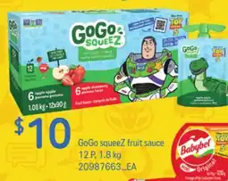 Loblaws GOGO SQUEEZ FRUIT SAUCE, 12 P offer