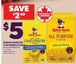 Loblaws ROBIN HOOD OR FIVE ROSES FLOUR, 2/2 offer