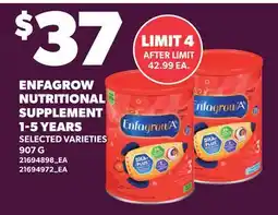 Loblaws ENFAGROW NUTRITIONAL SUPPLEMENT 1-5 YEARS offer