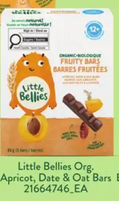 Loblaws LITTLE BELLIES ORG. APRICOT, DATE & OAT BARS offer