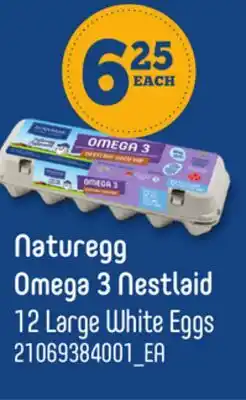 Loblaws NATUREGG OMEGA 3 NESTLAID, 12 LARGE WHITE EGGS offer