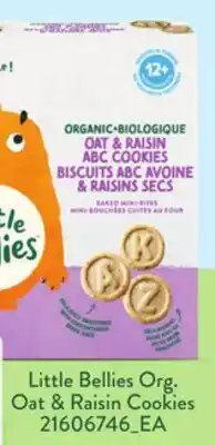 Loblaws LITTLE BELLIES ORG. OAT & RAISIN COOKIES offer