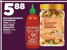 Loblaws BESTORE PEANUTS PATTERED FISH, 500 G OR HUY FONG SRIRACHA SAUCE, 750 ML offer