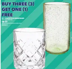 Loblaws PC OPEN STOCK DRINKWARE offer