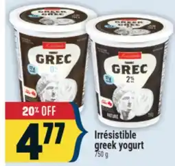 Marché Adonis Irrésistible greek yogurt offer
