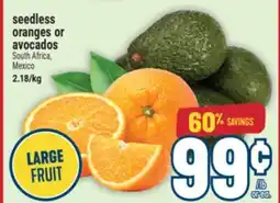Marché Adonis seedless oranges or avocados offer