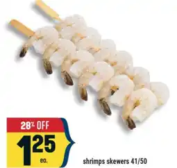 Marché Adonis shrimps skewers 41/50 offer