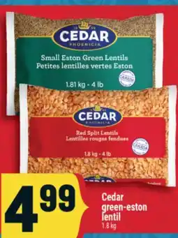 Marché Adonis Cedar green-eston lentil offer