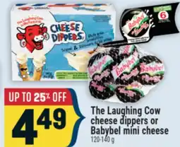 Marché Adonis The Laughing Cow cheese dippers or Babybel mini cheese offer