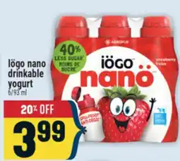 Marché Adonis Iögo nano drinkable yogurt offer